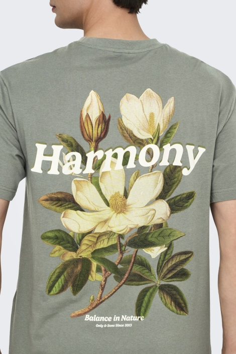 Only & Sons onskeane rlx ss print tee noos